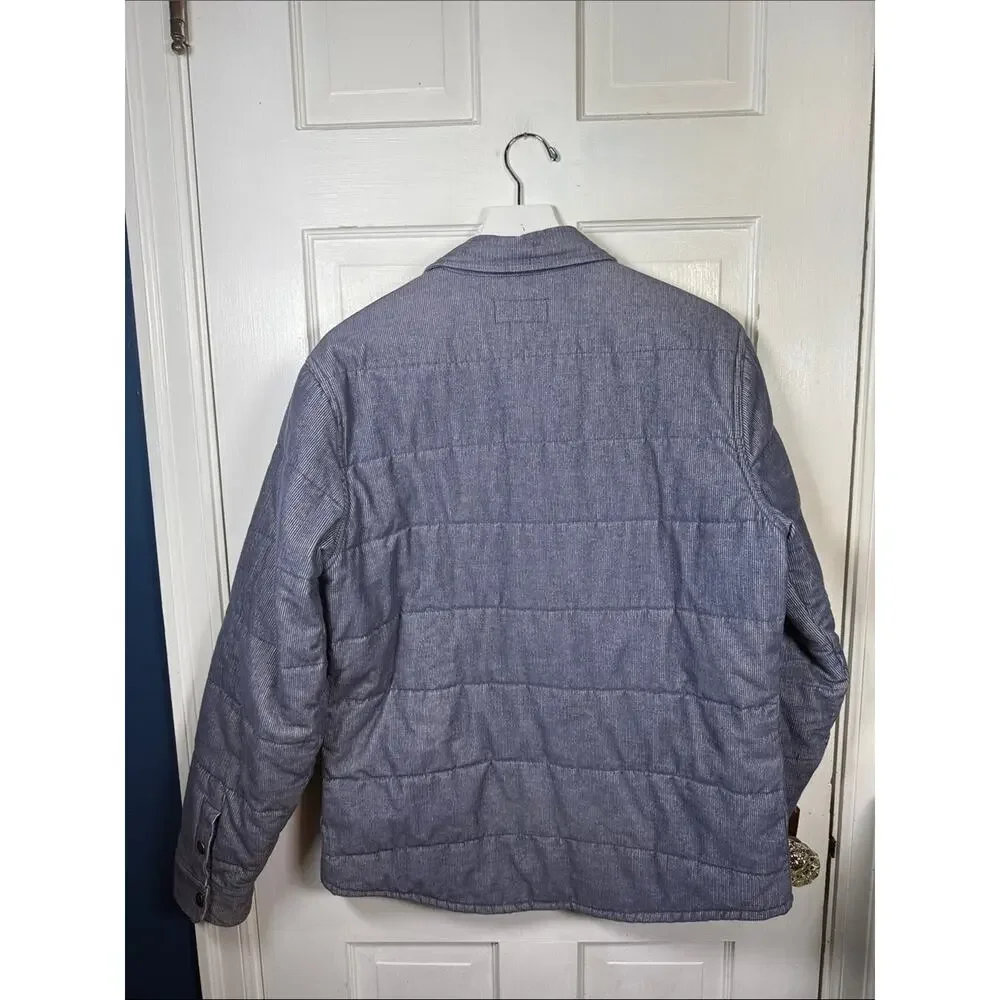 Brixton Men's Cass Tailored-Fit Quilted Jacket Shacket M-389 Sz M